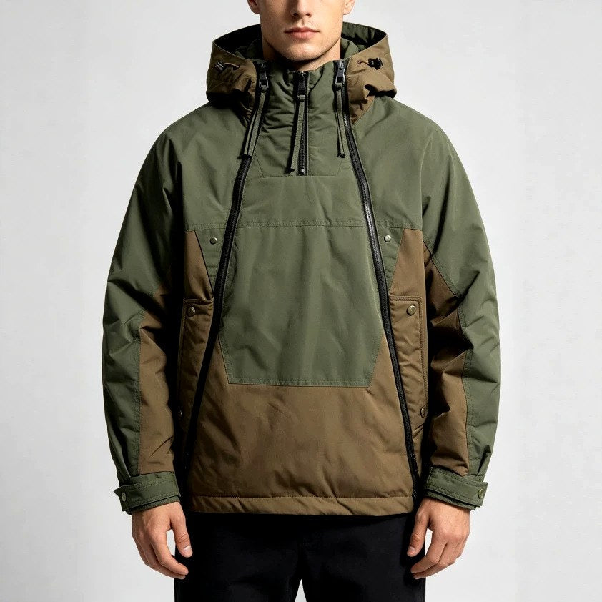 Damson - Men's Colorblock Tactical Anorak Jacket