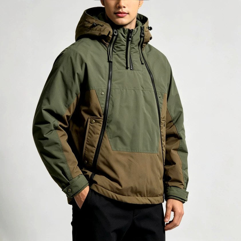 Damson - Men's Colorblock Tactical Anorak Jacket
