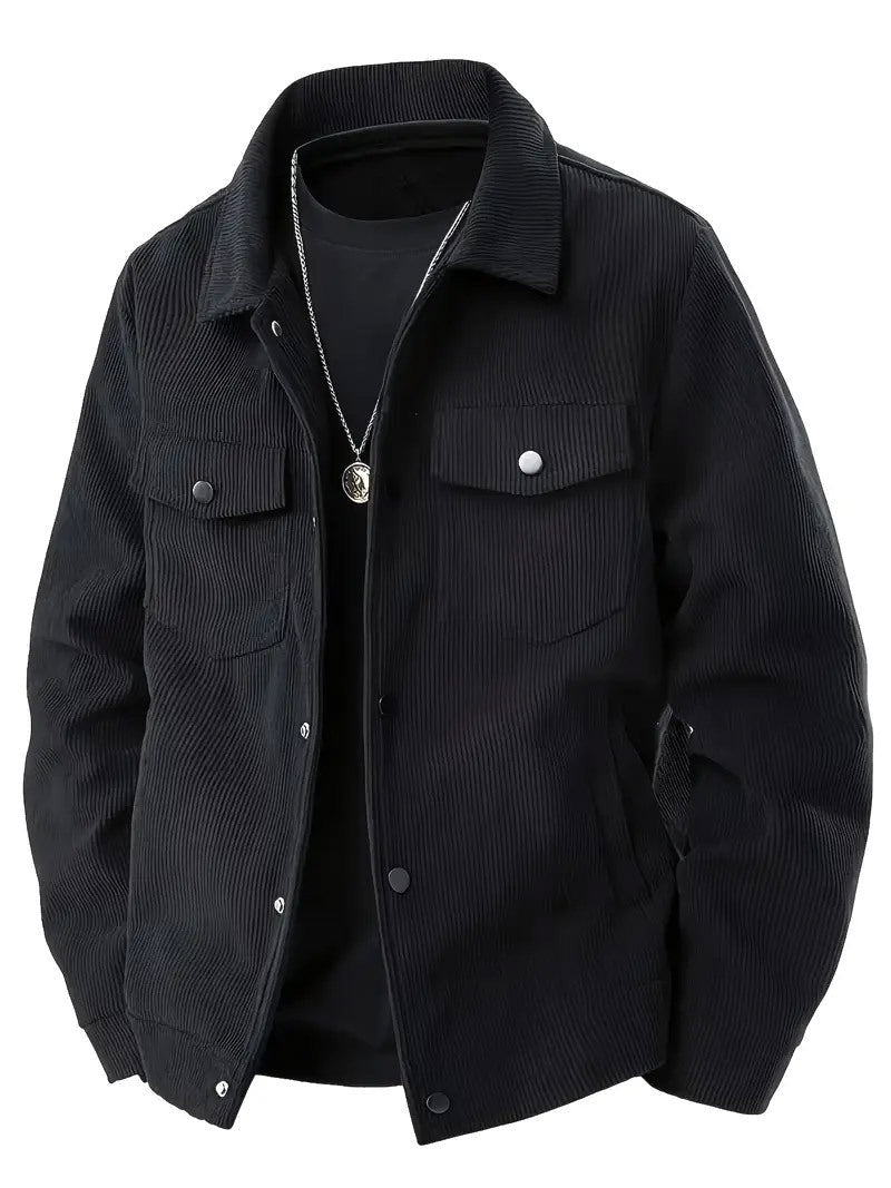 Daniel - Men's Corduroy Button-Front Jacket
