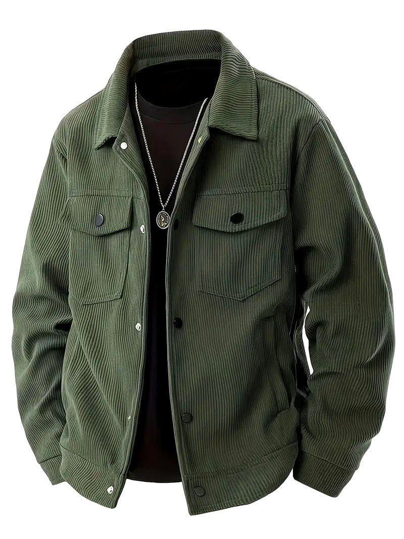 Daniel - Men's Corduroy Button-Front Jacket
