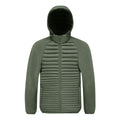 David - Men's Fleece Sleeve Quilted Hooded Jacket
