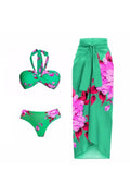 Halter Patterned Sexy Two-Piece Bikini
