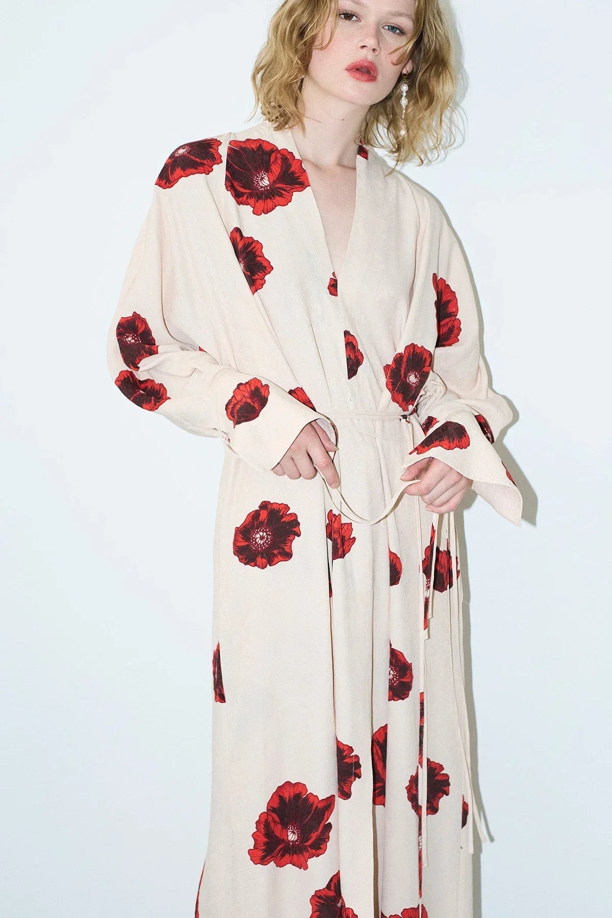 Modern Sahara Print Kimono Dress