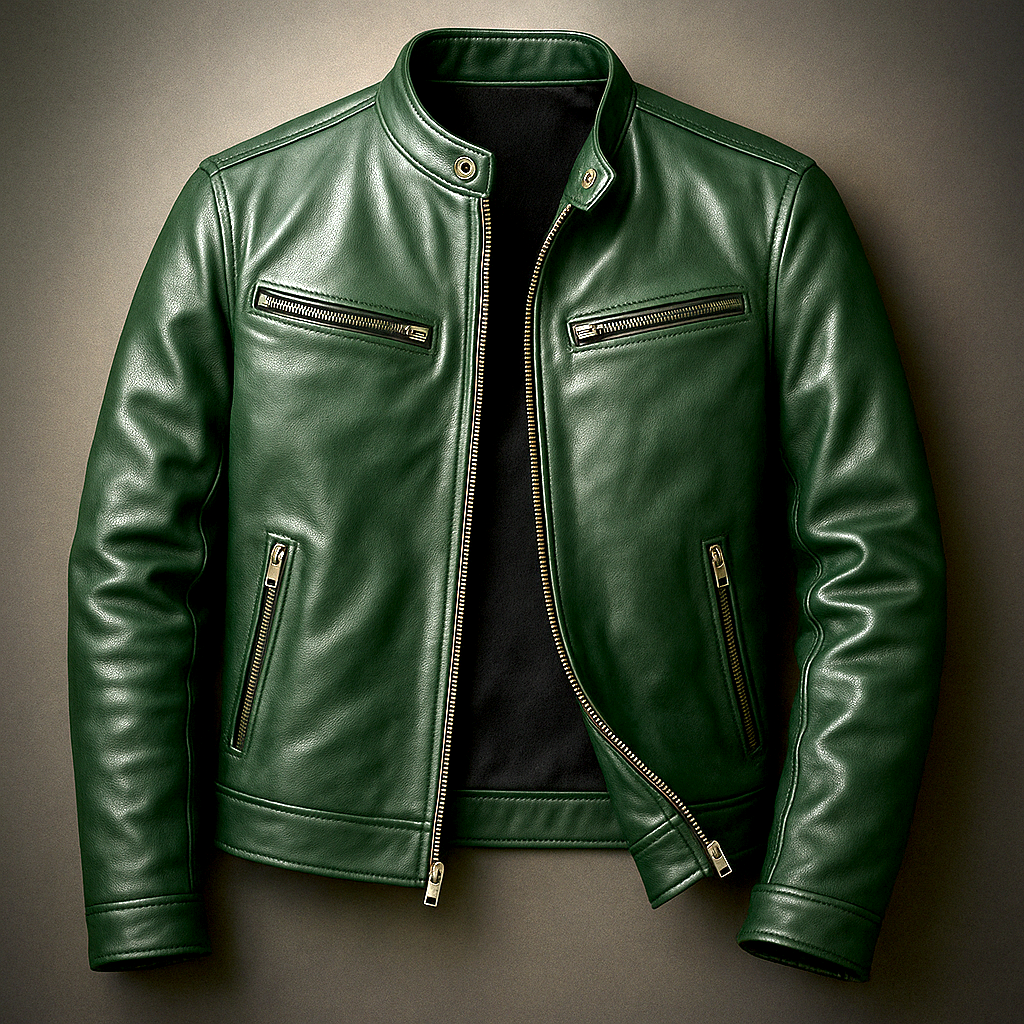 Dominik - Men's Vintage Leather Jacket in Timeless Cut