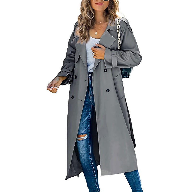 Women’s Double-Breasted Trench Coat