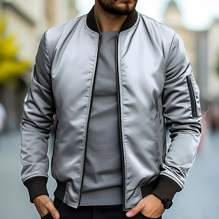 Lined Bomber Jacket