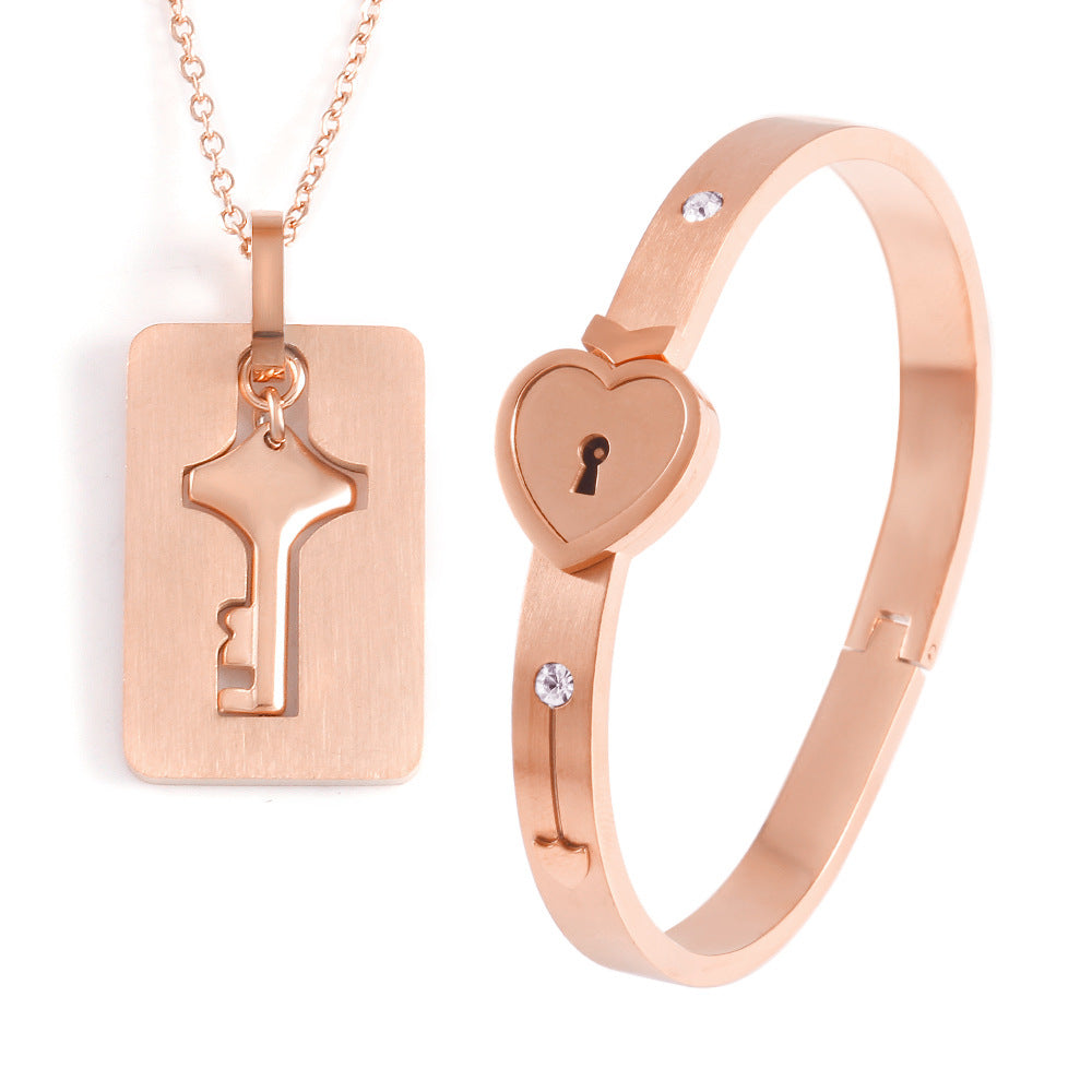Couple's Heart Lock and Key Set - Énclave