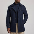 Easton - Men's Wool-Blend Button-Front Overcoat