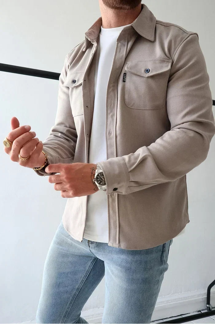 Shirt Jacket with Button Front