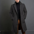 Men’s Longline Notch-Lapel Overcoat