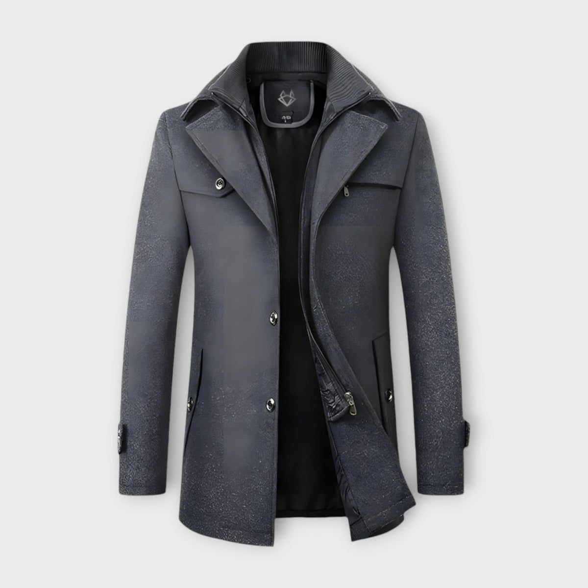 Lined Wool Blend Coat