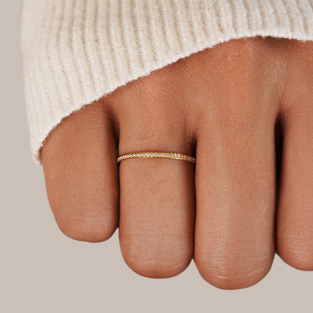 Crystal Eternity Ring