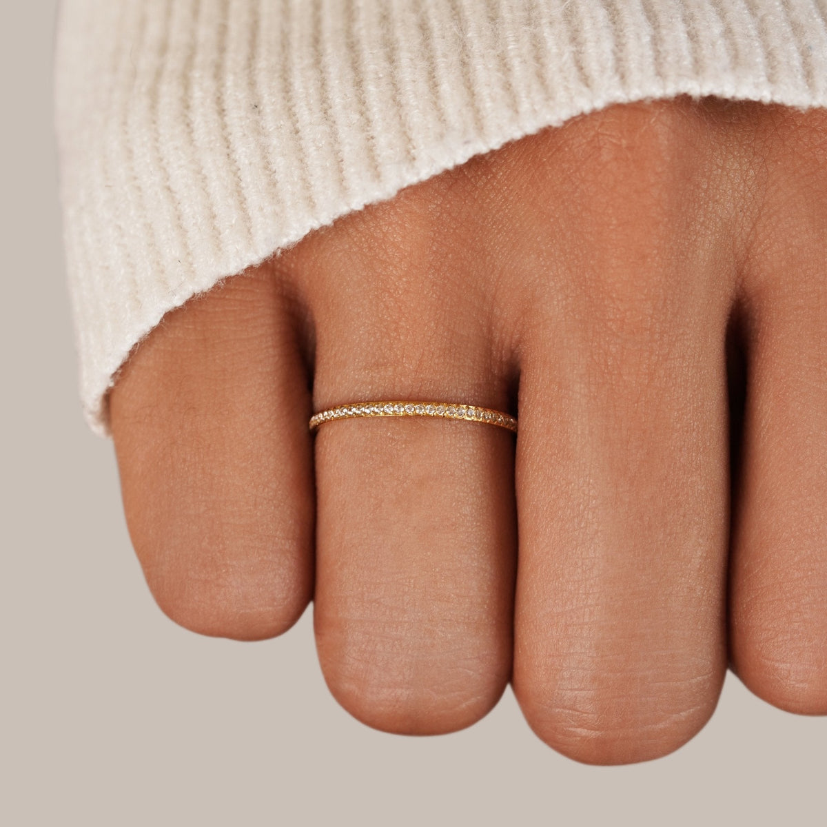 Crystal Eternity Ring