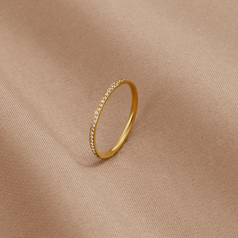 Crystal Eternity Ring