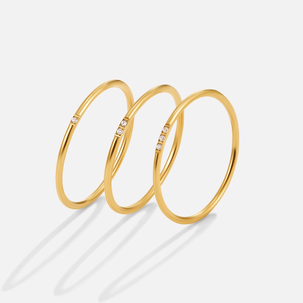 Eula Gold and Crystal Ring