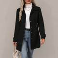 Eveline - Women's Tailored Trench Coat with Adjustable Waist Belt