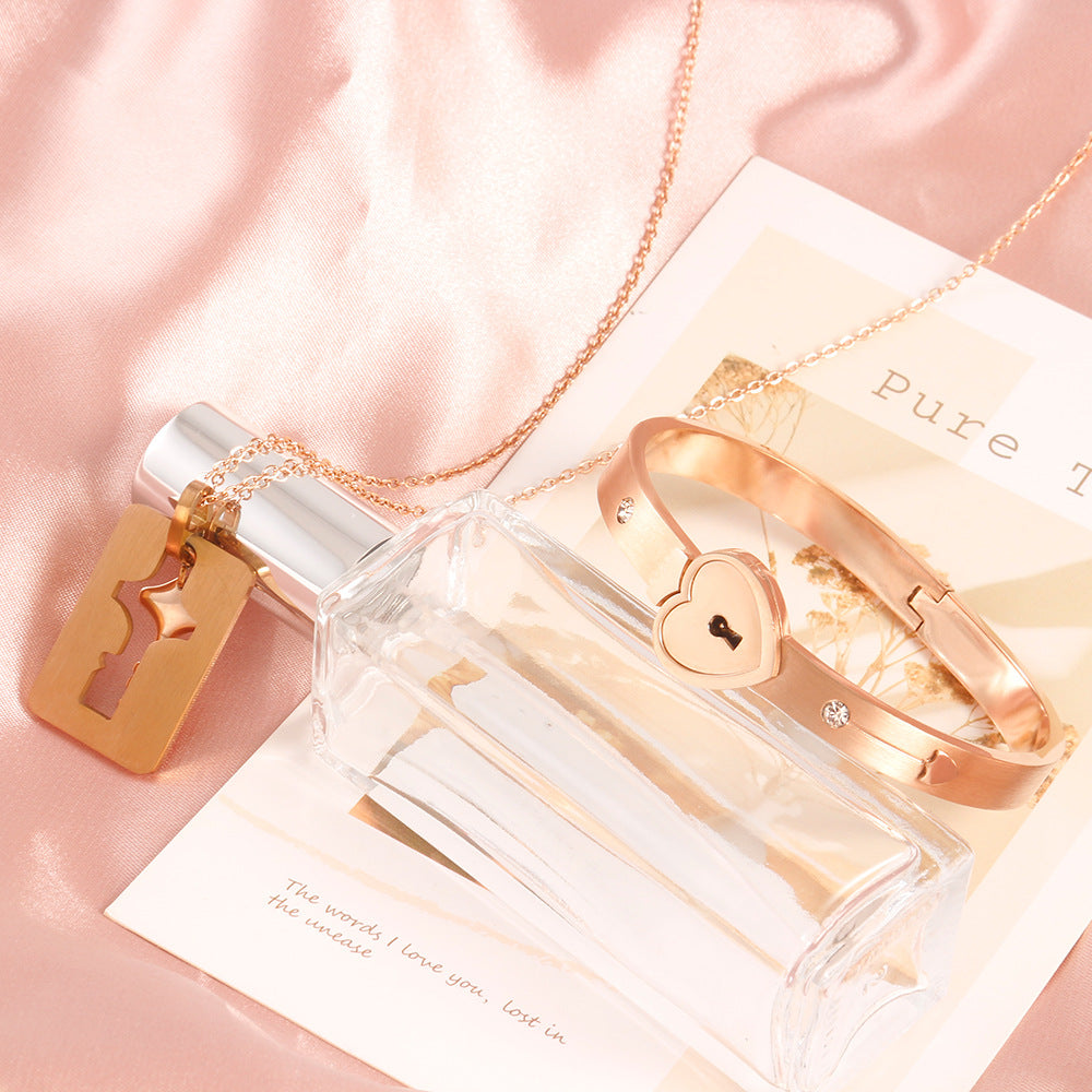 Couple's Heart Lock and Key Set - Énclave