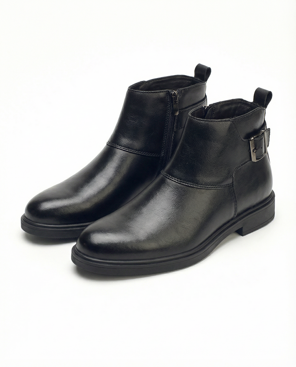 Cowhide Leather Boots with Broken-In Comfort