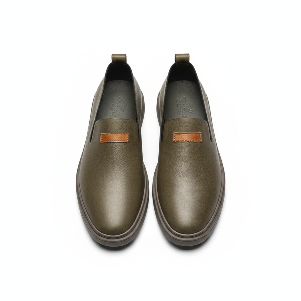 Full-Grain Leather Loafers with Broken-In Comfort