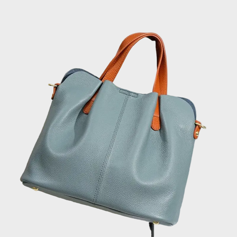 Alana - Shoulder Crossbody Genuine Leather Handbags Head Layer Cowhide Litchi Grain Women Handbag