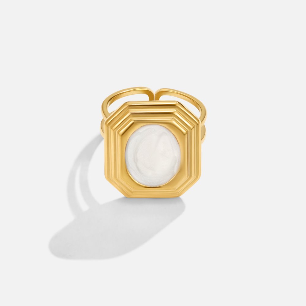 Vintage Gold Geometric Ring