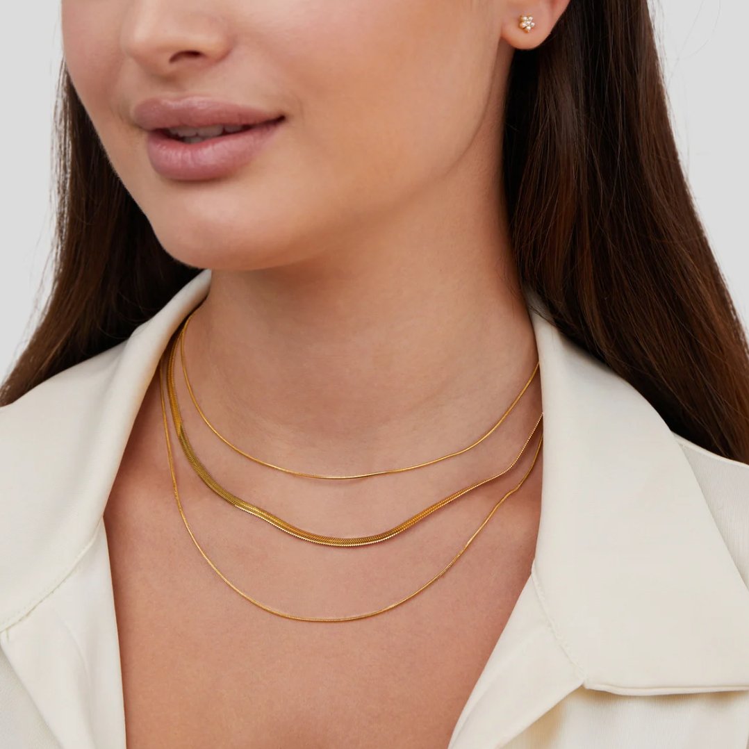 Gold Layered Chain Necklace