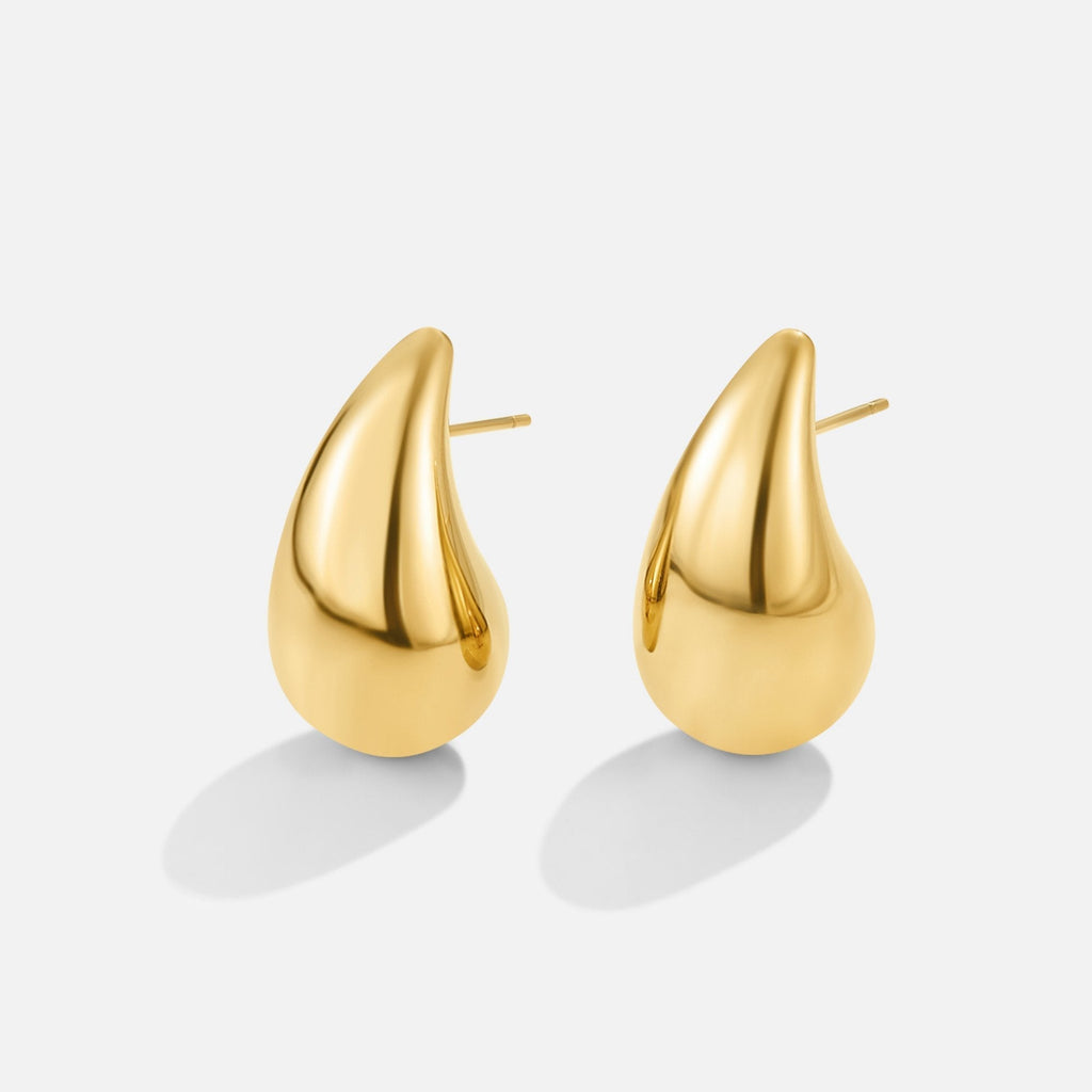 Gold Soul Drop Earrings - Ondina