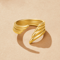 Gold Angel Wing Ring