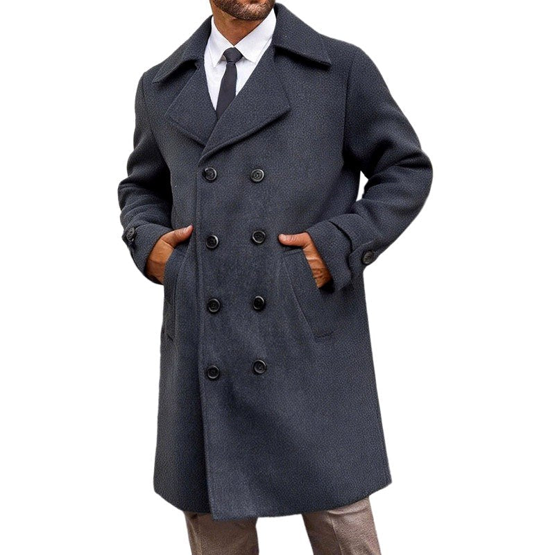 Grant - Men's Double-Breasted Winter Overcoat