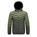 Grant - Men's Lightweight Hooded Puffer Jacket with Zipper Pockets