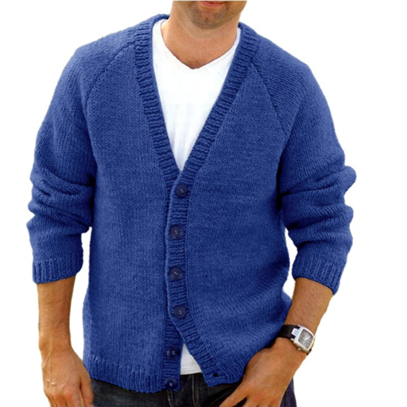 Harold - Men's Knit Button-Front Cardigan