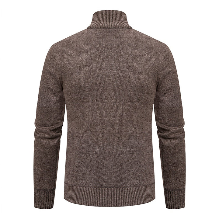 Knit Cardigan with Zip Front
