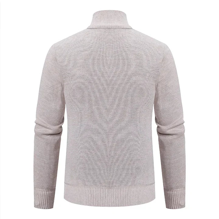 Knit Cardigan with Zip Front