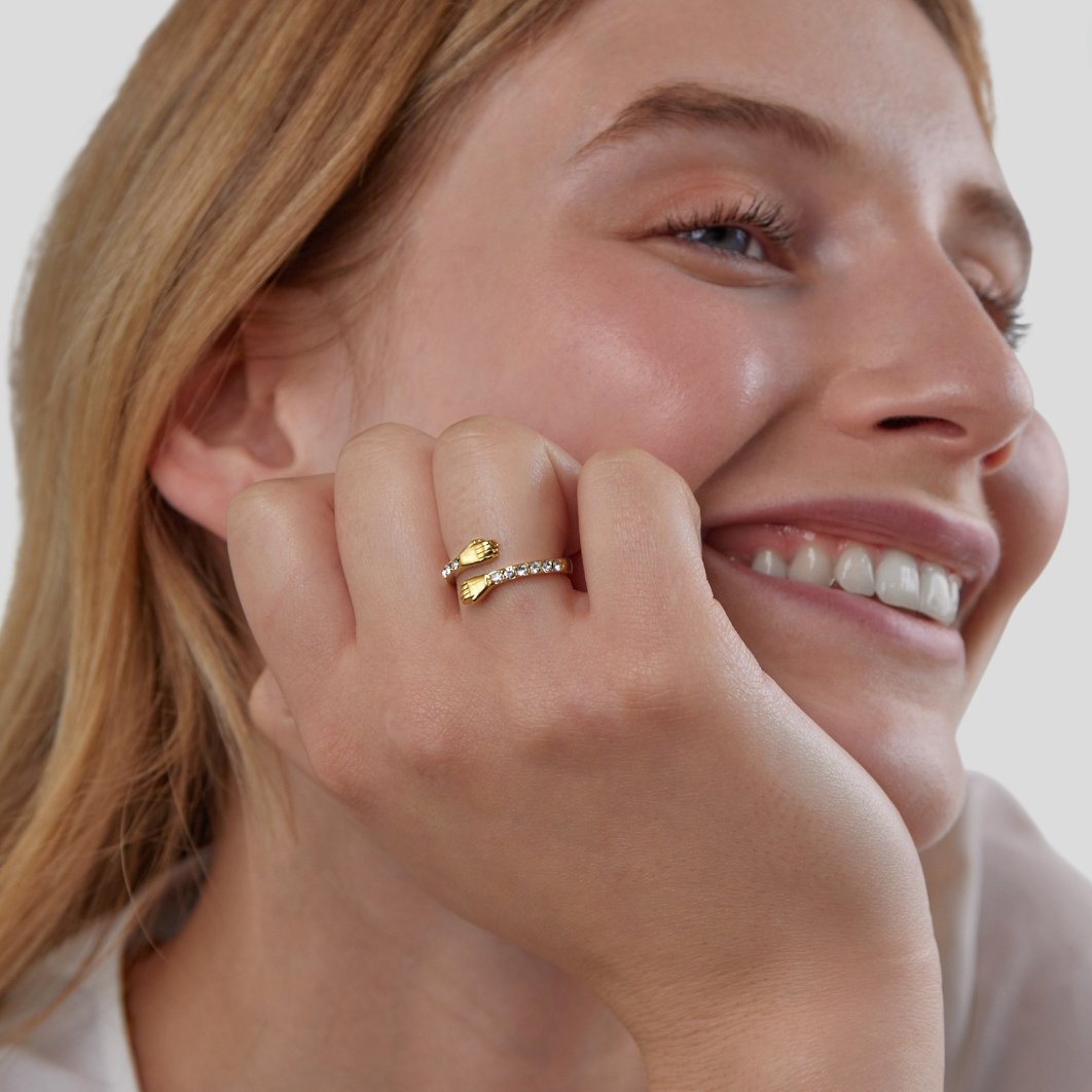 Hug Me Forever Gold Ring