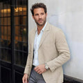 Men's Cotton-Linen Casual Jacket – Retro Unstructured Design