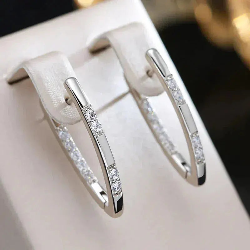 Sterling Silver Cubic Zirconia Earrings Limited Edition Exclusive