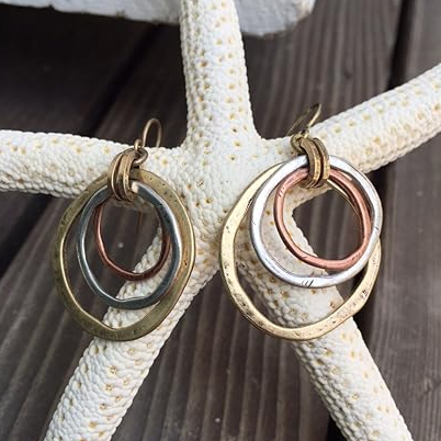 Vintage Gold and Silver Earrings - Limited Edition