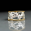 Irregular Open Daisy Ring