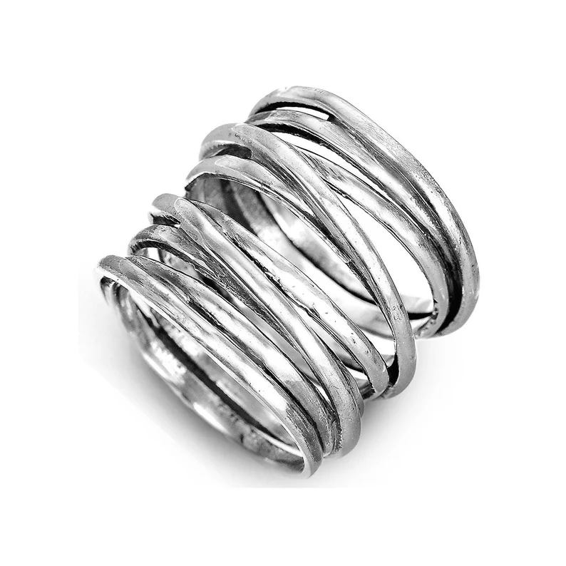 Vintage Layered Silver Ring