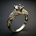 Elegant Exotic Zircon Ring