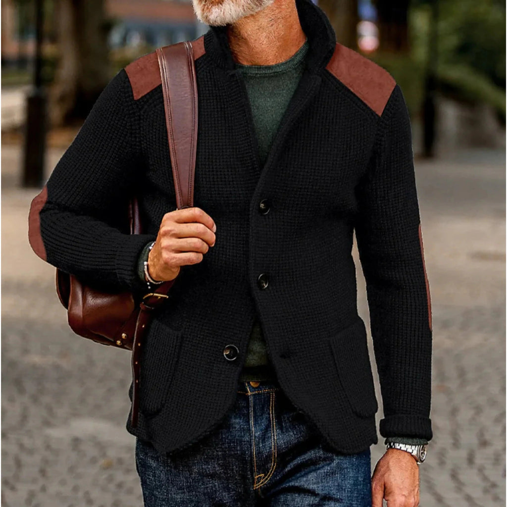 Men's Casual Jacket Retro Soft Structured Cardigan Jacket