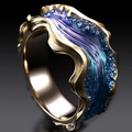 Golden Ocean Vintage Ring