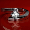 Open Silver Zirconia Ring
