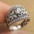 Vintage Shiny Silver Ring