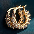 Elira Women's Shiny Gold Hoop Earrings