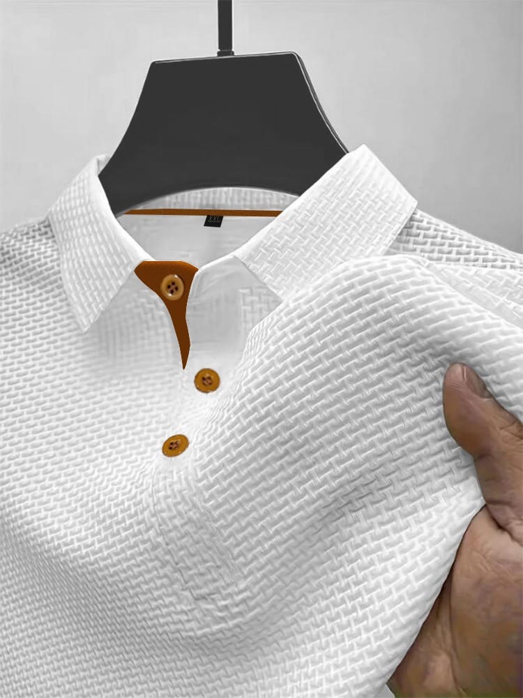 Harrison - Refined Textured Polo Shirt