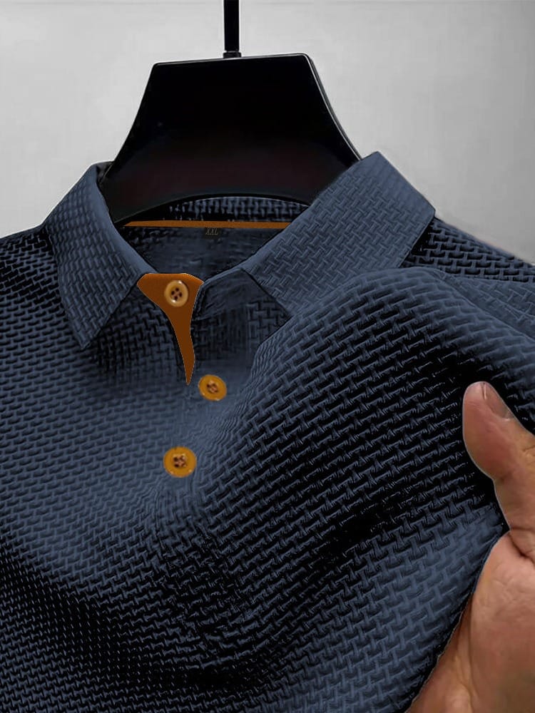 Harrison - Refined Textured Polo Shirt
