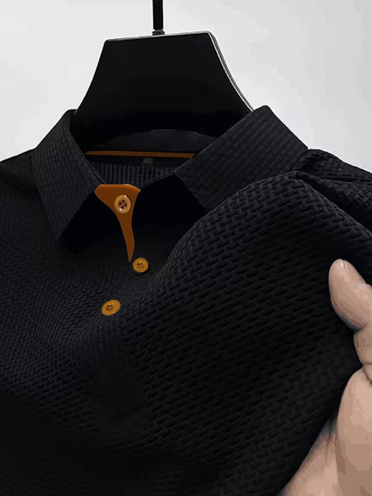 Harrison - Refined Textured Polo Shirt