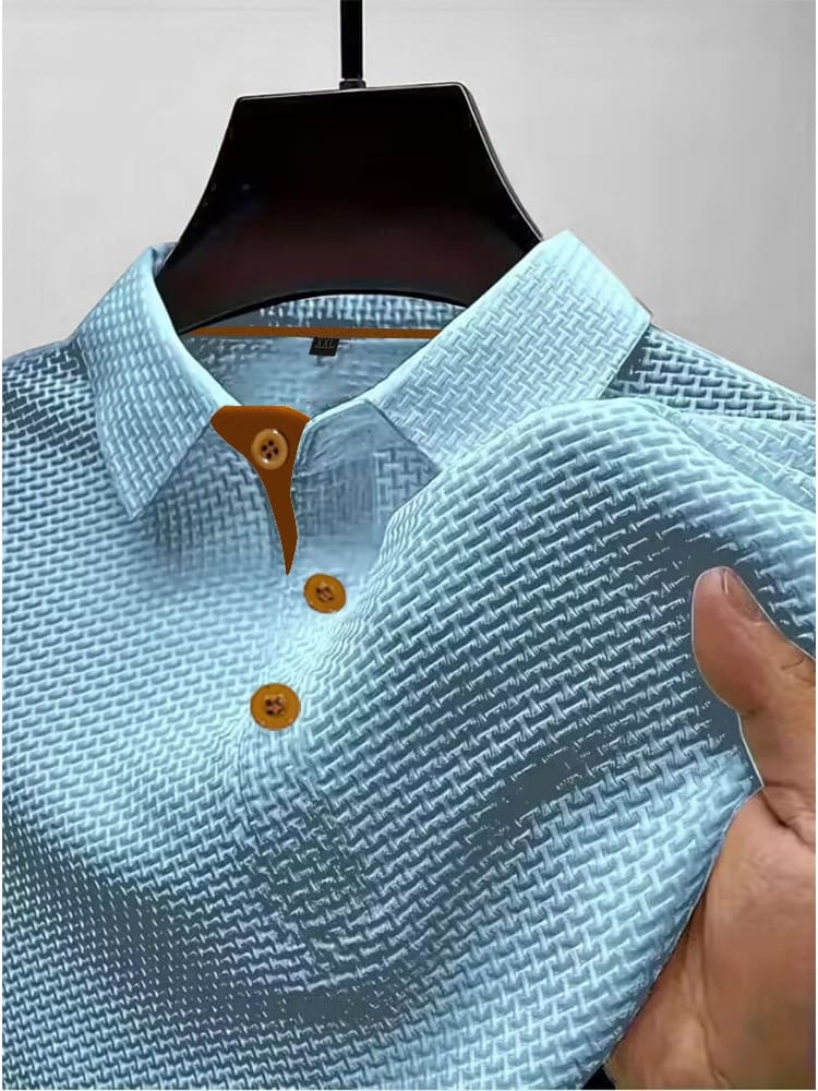 Harrison - Refined Textured Polo Shirt