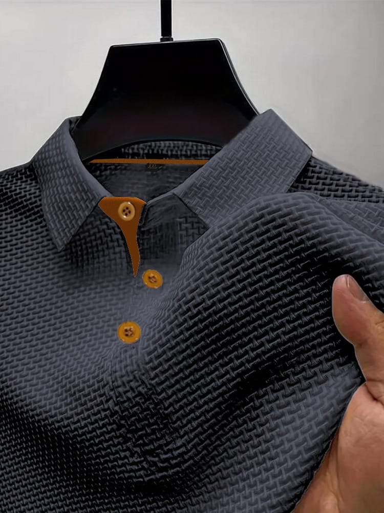 Harrison - Refined Textured Polo Shirt
